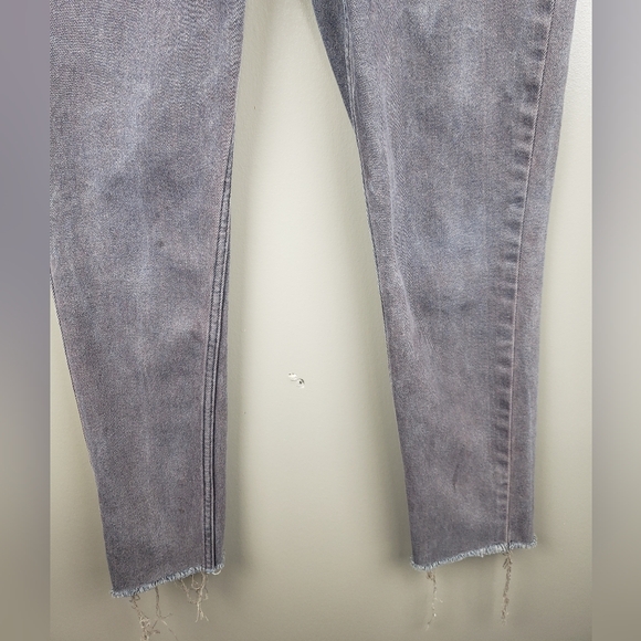 Levis 721 Vintage High Rise Skinny Jeans Size 28 Orange Tab Cut Off No Tag Spots - Picture 3 of 11